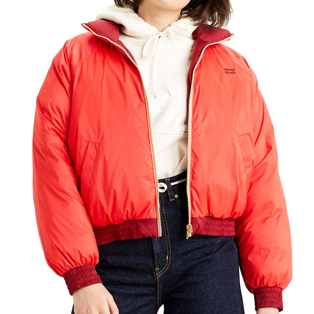 Levi's Lydia Reversible Puffer Jacket Poppy Red