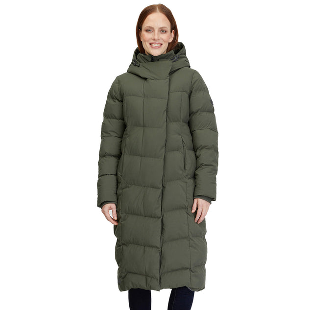 Ragwear Pavla Long Jacket Dark Olive